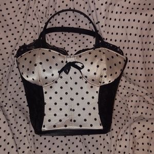 Polka Dot, Corset style handbag.